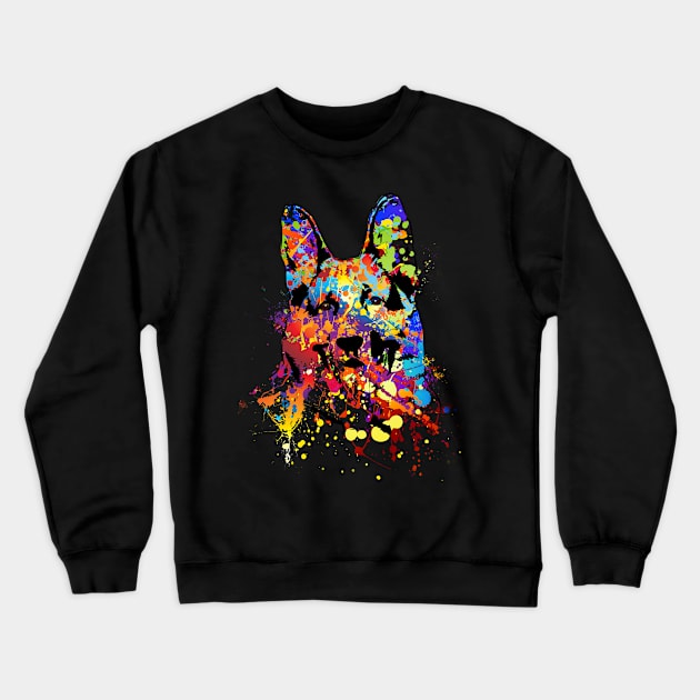 German Shepherd Dog  - GSD Crewneck Sweatshirt by Nartissima